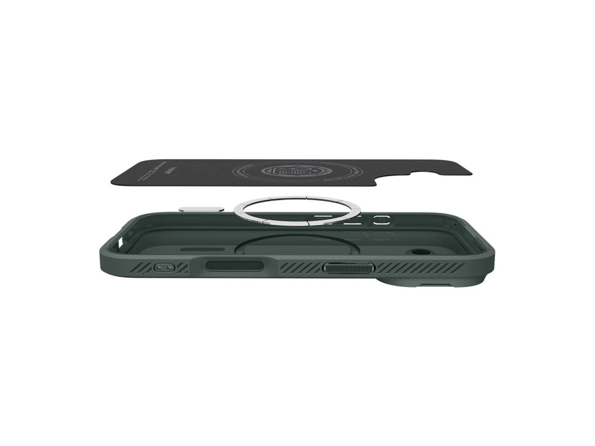 Funda Spigen Optik Armor MagSafe para iPhone 17 - Verde