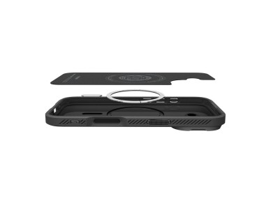 Capa Spigen Optik Armor MagSafe para iPhone 17 - preta