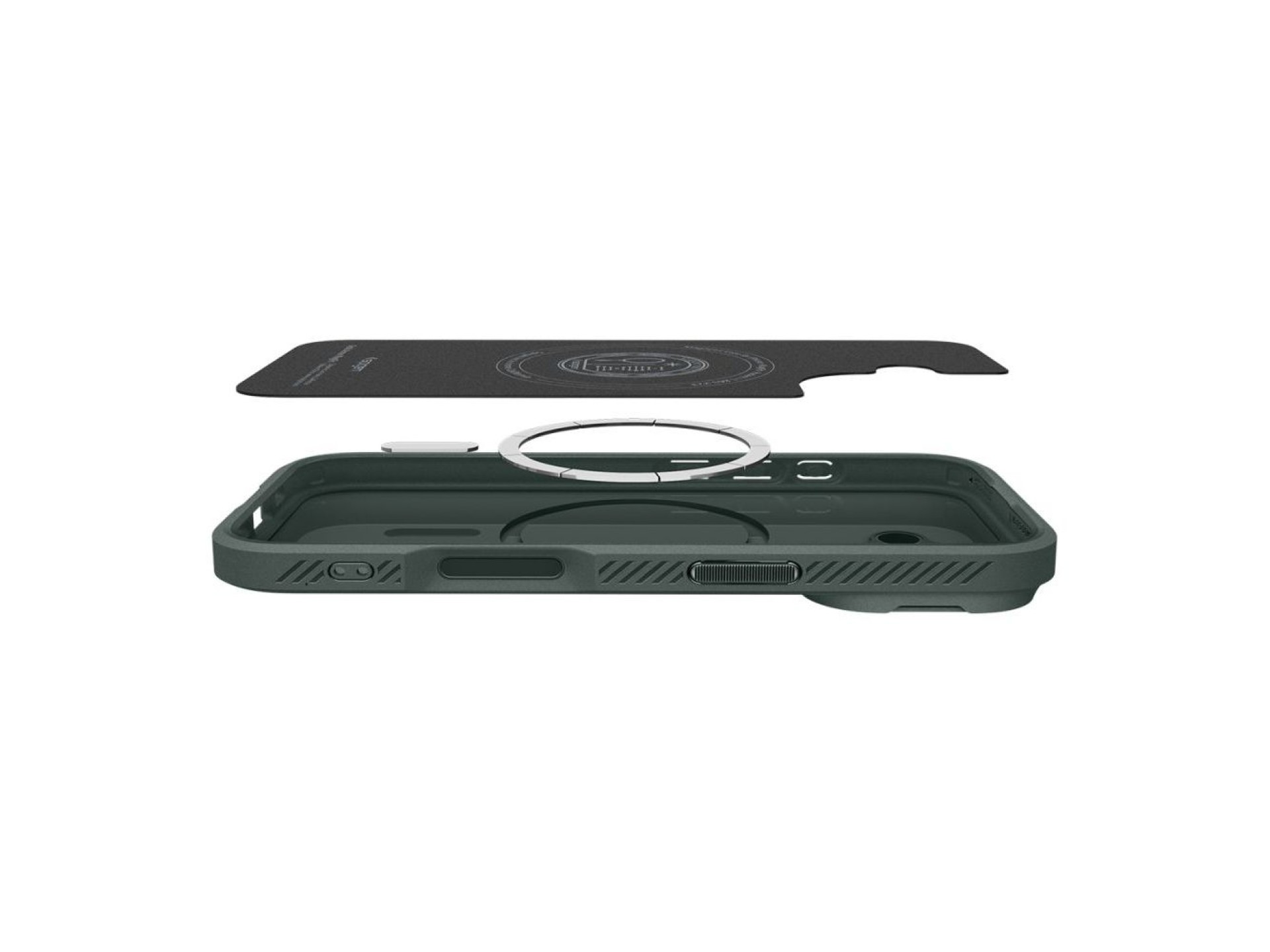 Funda Spigen Optik Armor MagSafe para iPhone 17 - Verde