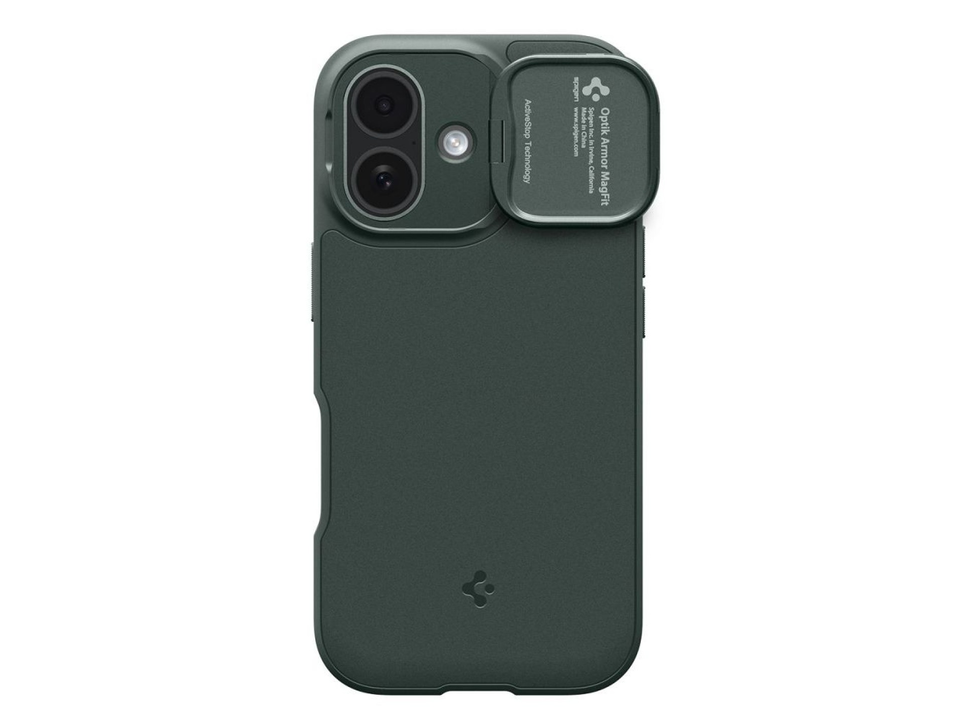 Funda Spigen Optik Armor MagSafe para iPhone 17 - Verde