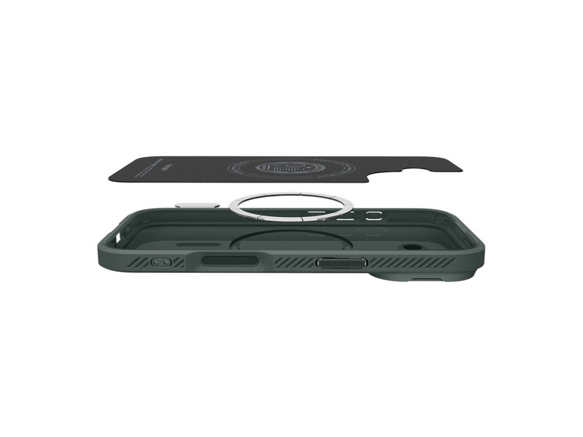 Funda Spigen Optik Armor MagSafe para iPhone 17 - Verde