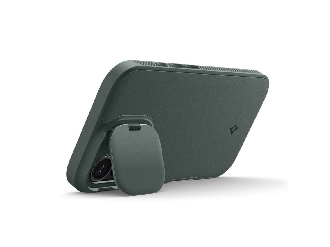 Funda Spigen Optik Armor MagSafe para iPhone 17 - Verde