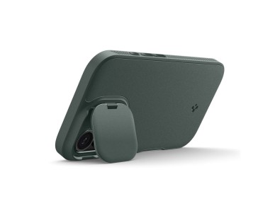 Funda Spigen Optik Armor MagSafe para iPhone 17 - Verde