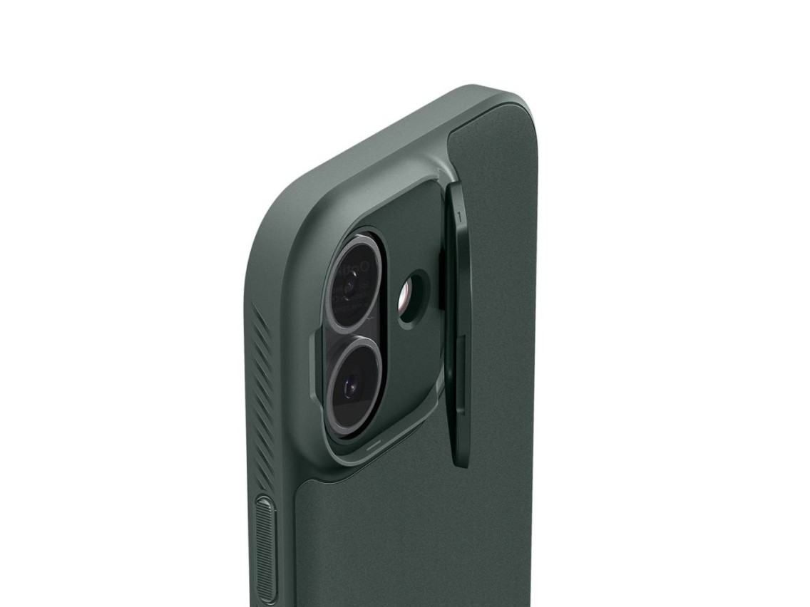 Funda Spigen Optik Armor MagSafe para iPhone 17 - Verde