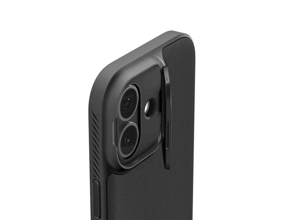 Funda Spigen Optik Armor MagSafe para iPhone 17 - negra