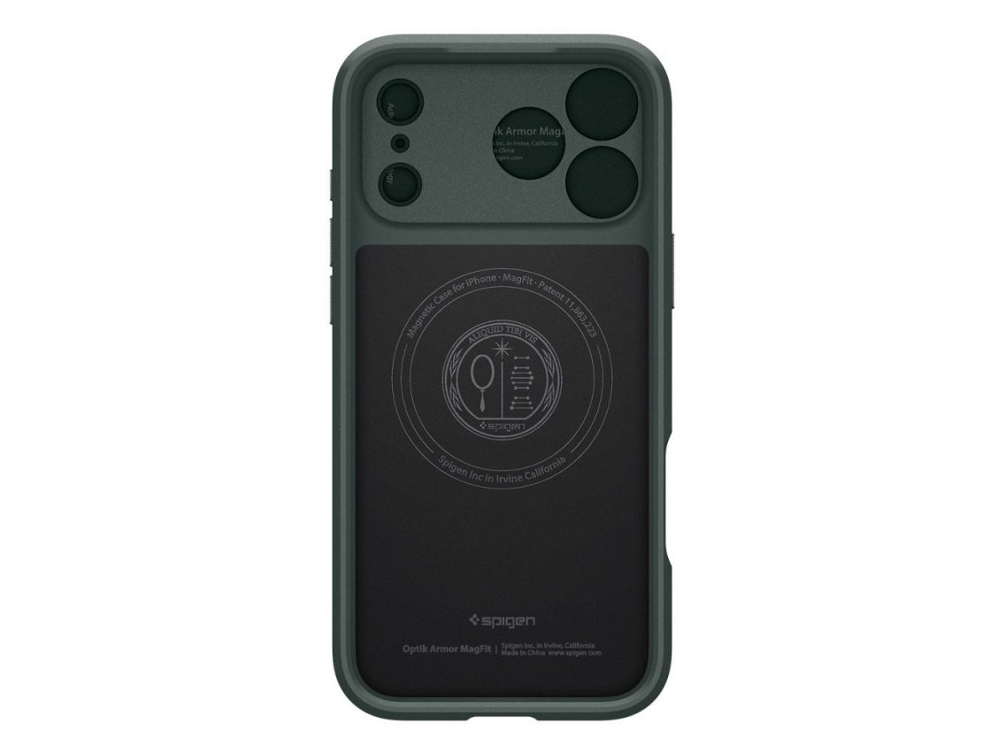 Spigen Optik Armor MagSafe Case for iPhone 17 Pro - Green