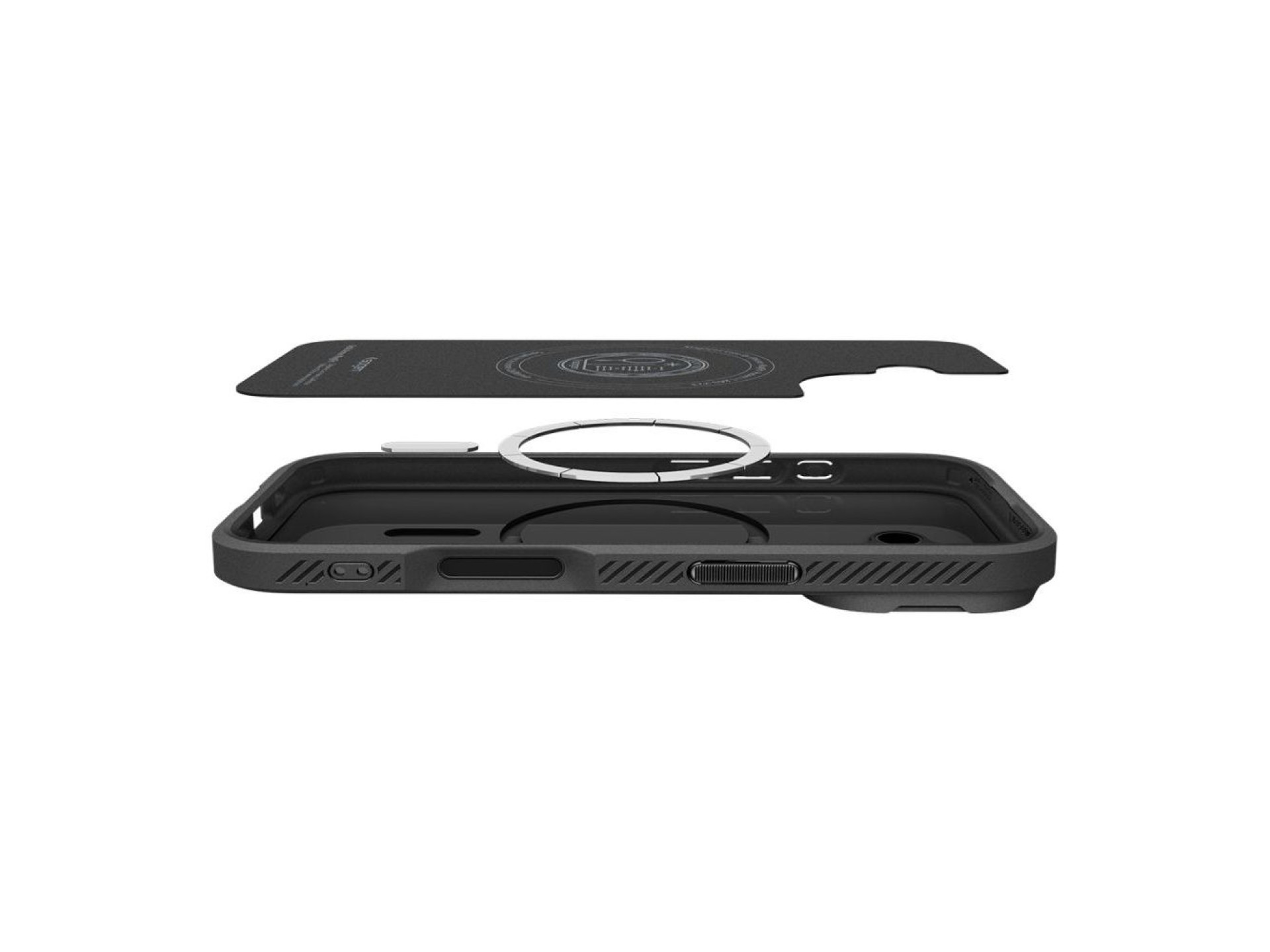 Funda Spigen Optik Armor MagSafe para iPhone 17 - negra