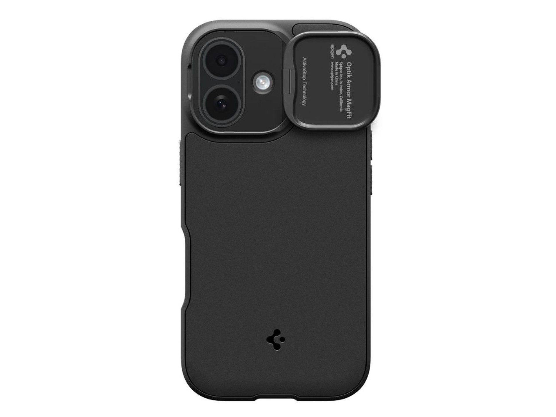 Funda Spigen Optik Armor MagSafe para iPhone 17 - negra