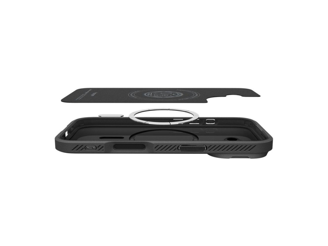 Funda Spigen Optik Armor MagSafe para iPhone 17 - negra