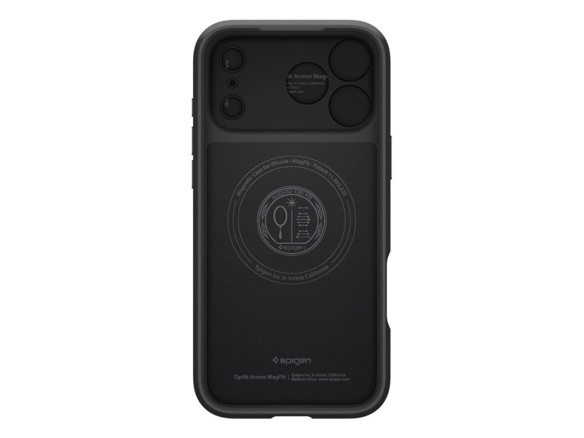 Capa Spigen Optik Armor MagSafe para iPhone 17 Pro - preta