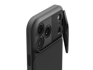 Funda Spigen Optik Armor MagSafe para iPhone 17 Pro - negra