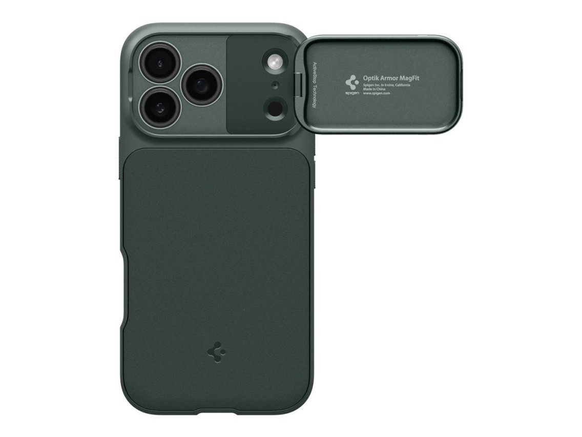 Funda Spigen Optik Armor MagSafe para iPhone 17 Pro Max - Verde