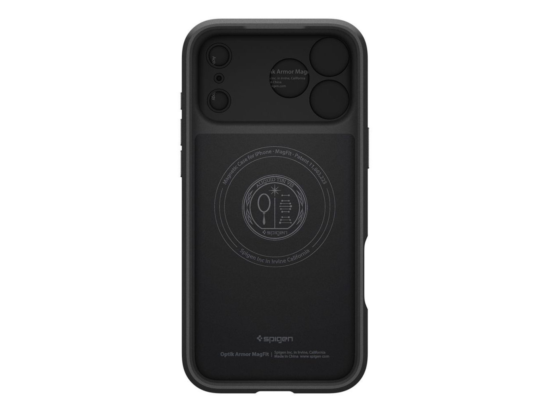 Capa Spigen Optik Armor MagSafe para iPhone 17 Pro - preta