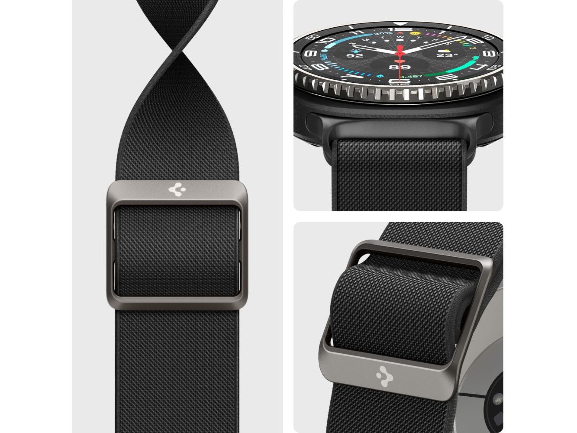 Correa Spigen Fit Lite para Samsung Galaxy Watch 40/44/46 mm - Negra