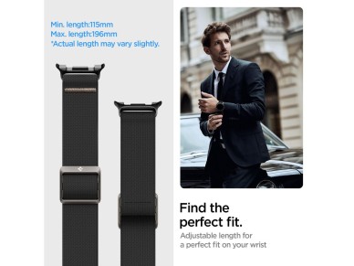 Spigen Fit Lite Strap for Samsung Galaxy Watch 40/44/46 mm - Black Spigen Fit Lite Strap for Samsung Galaxy Watch 40/44/46 mm - Black