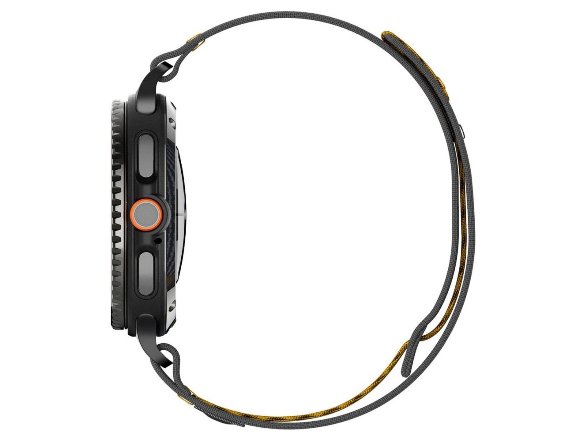 Pulseira Spigen Athlex Air para Samsung Galaxy Watch 40/44/46mm - Preta e Amarela