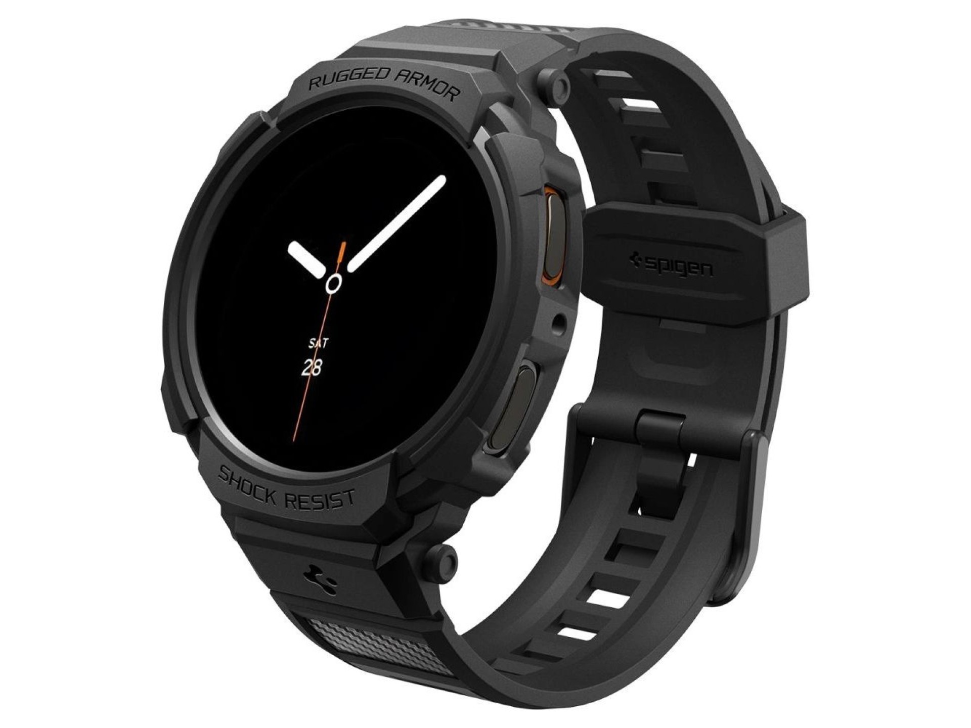 Correa Spigen Rugged Armor Pro para Samsung Galaxy Watch 8 de 44 mm - Negro mate