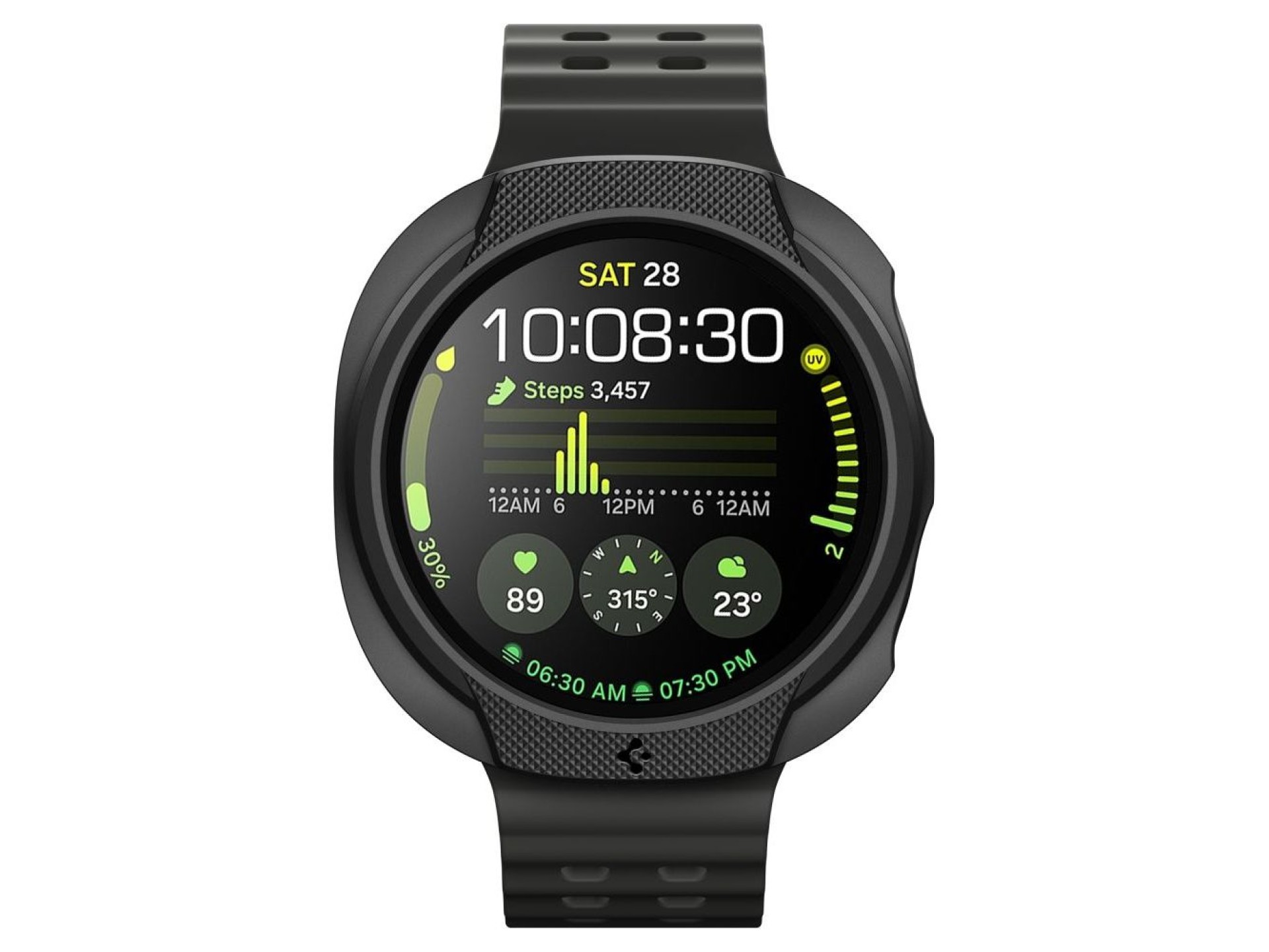 Spigen Liquid Air Case for Samsung Galaxy Watch 8 40mm - Matte Black