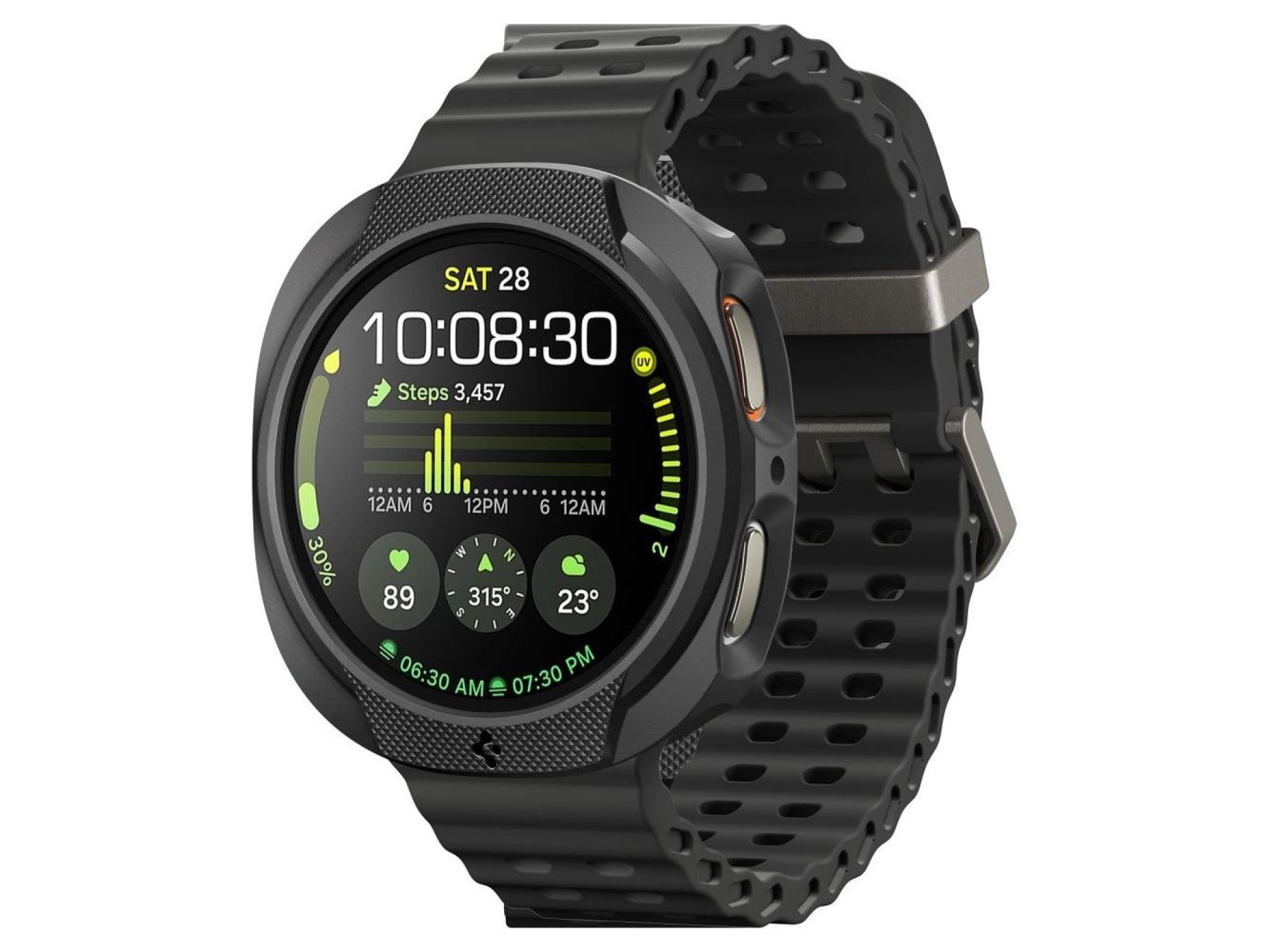Spigen Liquid Air Case for Samsung Galaxy Watch 8 40mm - Matte Black