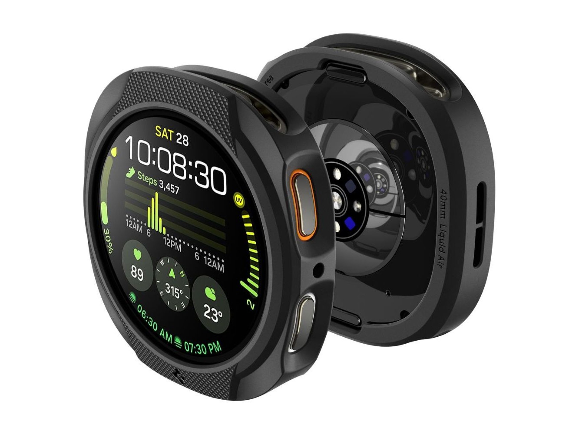 Spigen Liquid Air Case for Samsung Galaxy Watch 8 40mm - Matte Black