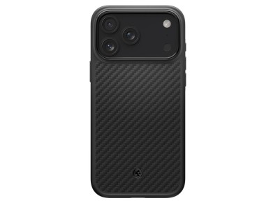 Funda Spigen Enzo Aramid "T" MagSafe para iPhone 17 Pro Max - negra