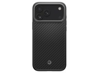 Funda Spigen Enzo Aramid "T" MagSafe para iPhone 17 Pro Max - Negro y Plata