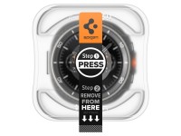 Película de vidro temperado Spigen Glas.TR "Ez-Fit" para Samsung Galaxy Watch 8 46mm - Transparente Película de vidro temperado Spigen Glas.TR "Ez-Fit" para Samsung Galaxy Watch 8 46mm - Transparente