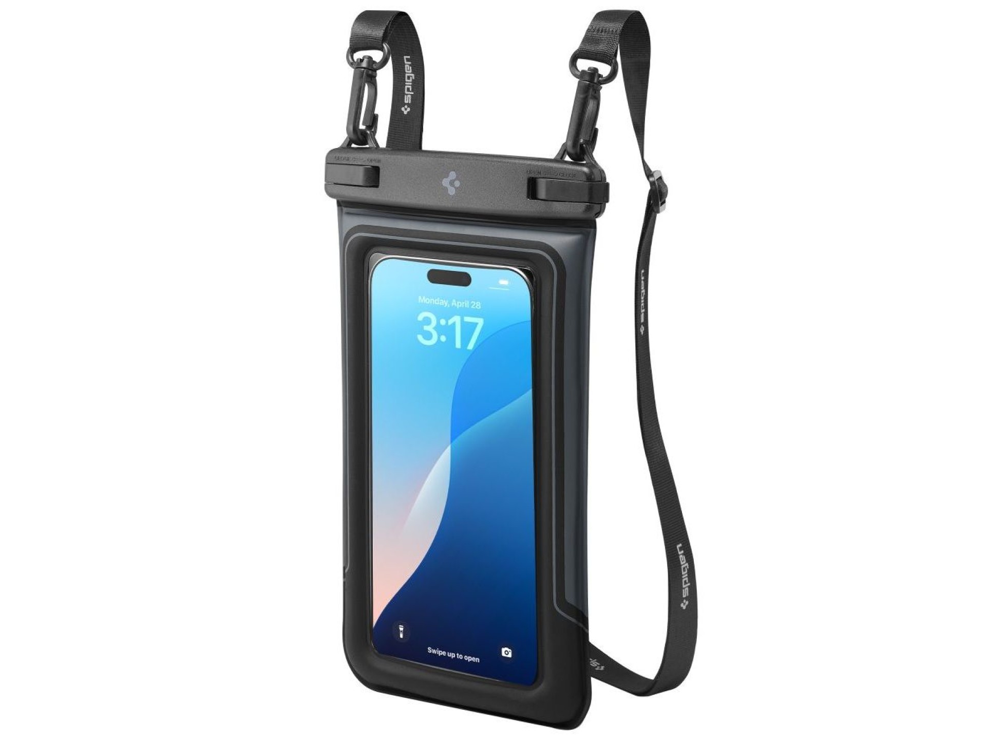 Funda impermeable Spigen A611P (paquete de 2) - negro mate