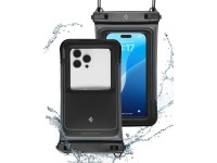 Capa � prova d'�gua Spigen A611P (pacote com 2) - preto fosco