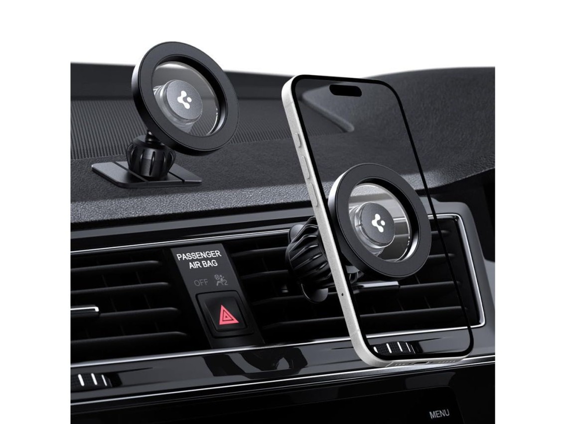Soporte para coche Spigen MFT13 MagSafe para habit�culo o rejilla de ventilaci�n - Negro