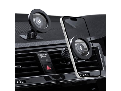 Soporte para coche Spigen MFT13 MagSafe para habit�culo o rejilla de ventilaci�n - Negro