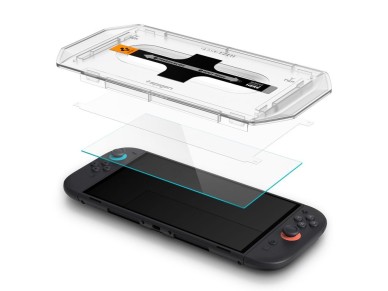 Spigen Glas.Tr "EZ FIT" Pel�cula de Vidro Temperado (2 unidades) para Nintendo Switch 2 - Transparen