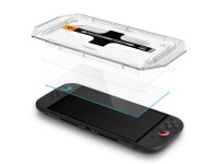 Spigen Glas.Tr "EZ FIT" Película de Vidro Temperado (2 unidades) para Nintendo Switch 2 - Transparen Spigen Glas.Tr "EZ FIT" Película de Vidro Temperado (2 unidades) para Nintendo Switch 2 - Transparen