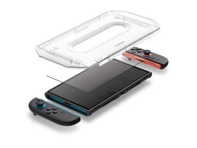 Spigen Glas.Tr "EZ FIT" Pel�cula de Vidro Temperado (2 unidades) para Nintendo Switch 2 - Transparen