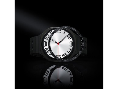 Capa protetora Spigen Bezel Tune Diver para Samsung Galaxy Watch 8 44mm - Preta