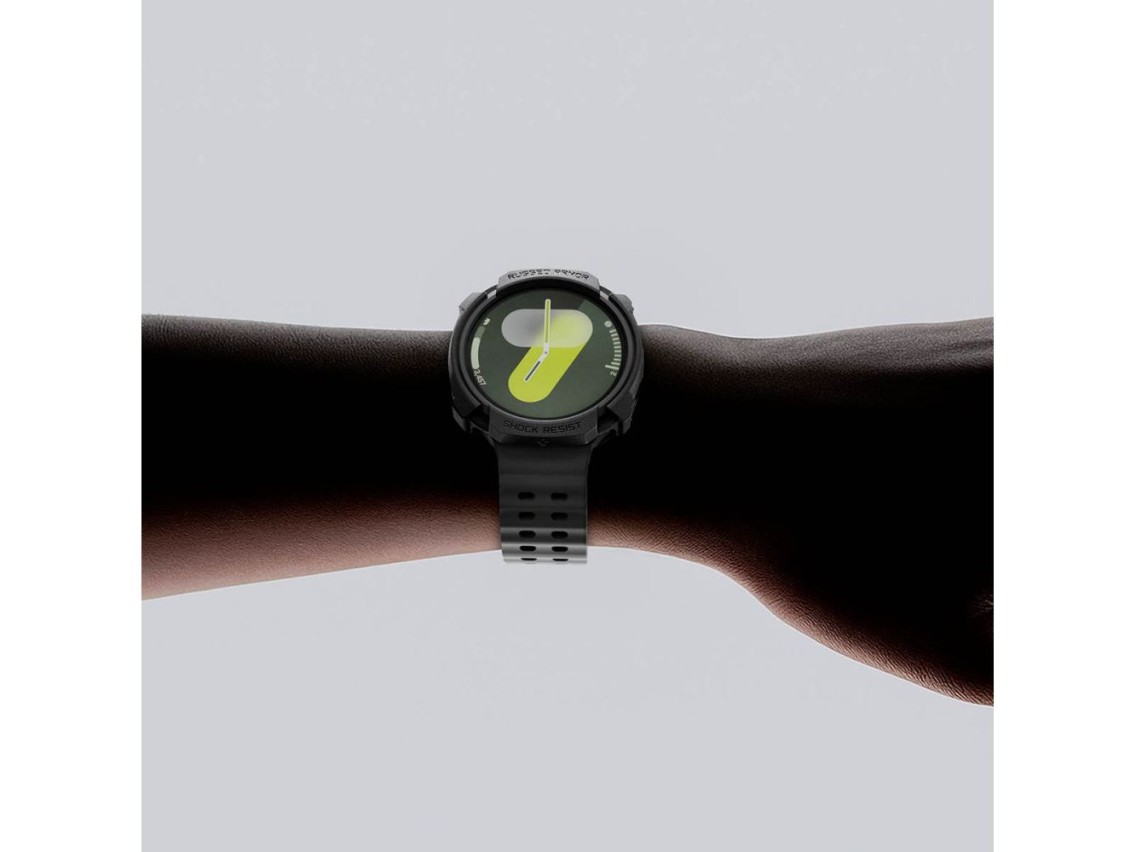 Spigen Rugged Armor Case for Samsung Galaxy Watch 8 44mm - Matte Black