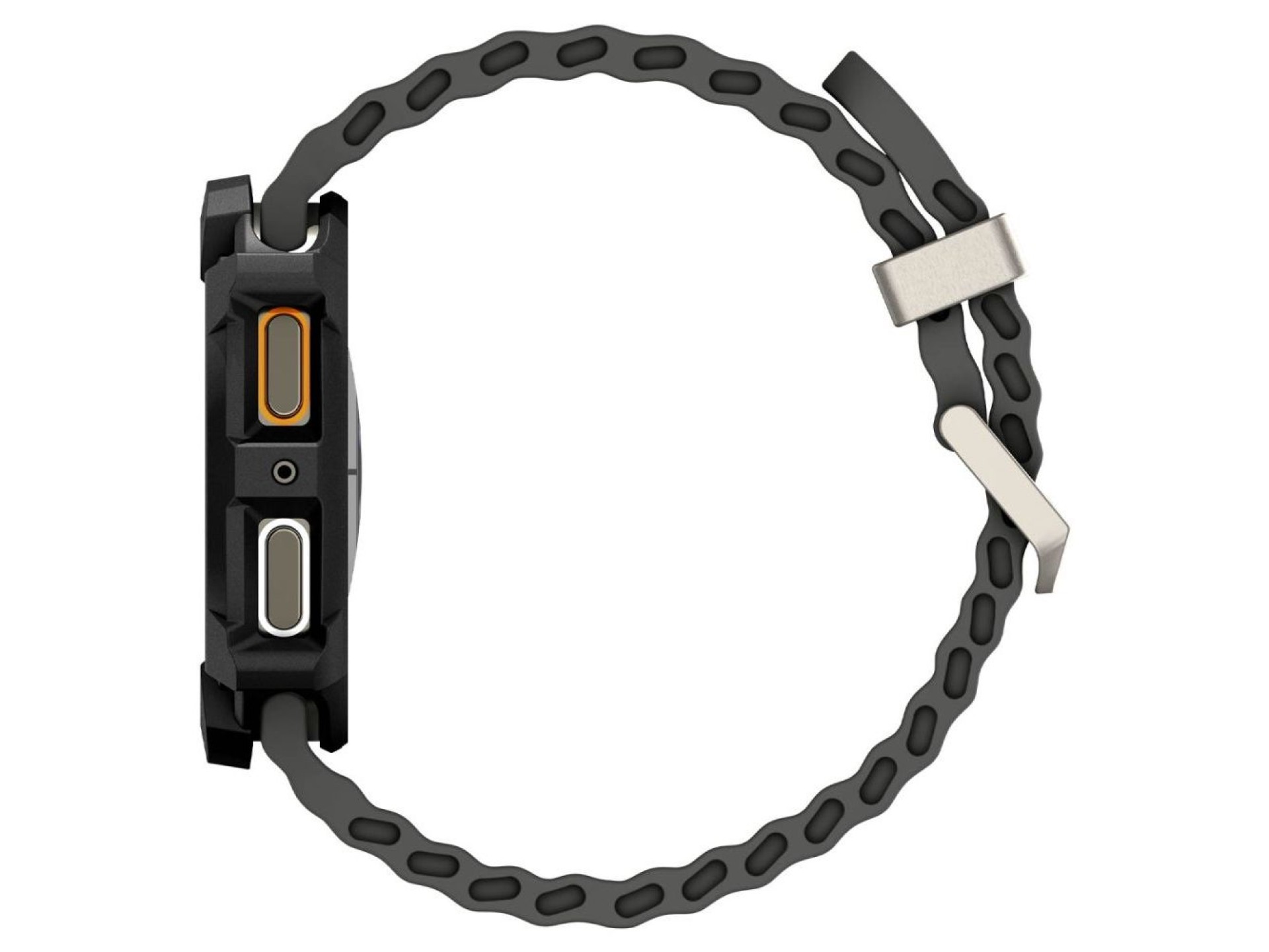 Spigen Rugged Armor Case for Samsung Galaxy Watch 8 44mm - Matte Black