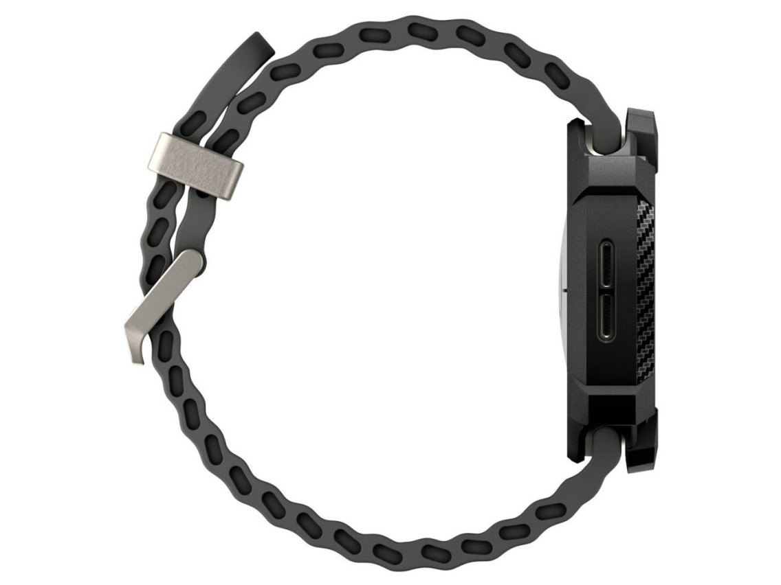 Spigen Rugged Armor Case for Samsung Galaxy Watch 8 44mm - Matte Black