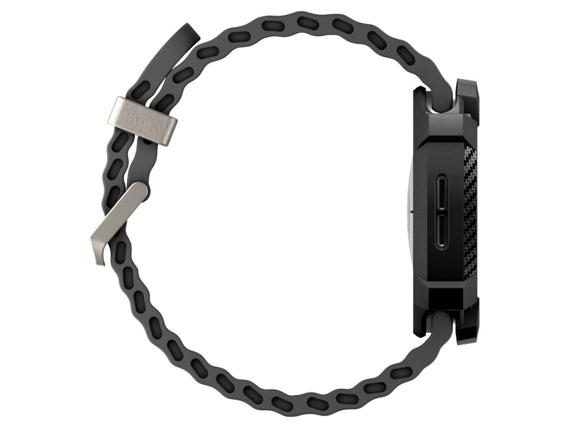 Spigen Rugged Armor Case for Samsung Galaxy Watch 8 44mm - Matte Black