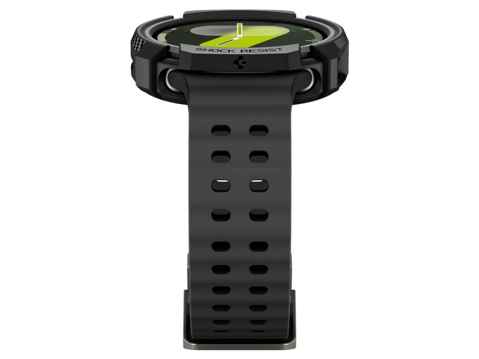 Spigen Rugged Armor Case for Samsung Galaxy Watch 8 44mm - Matte Black