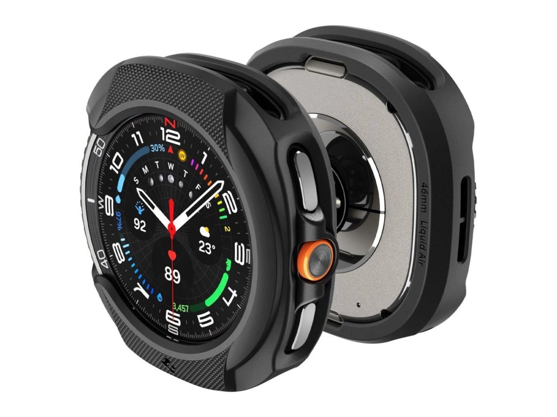 Spigen Liquid Air Case for Samsung Galaxy Watch 8 Classic 46mm - Black