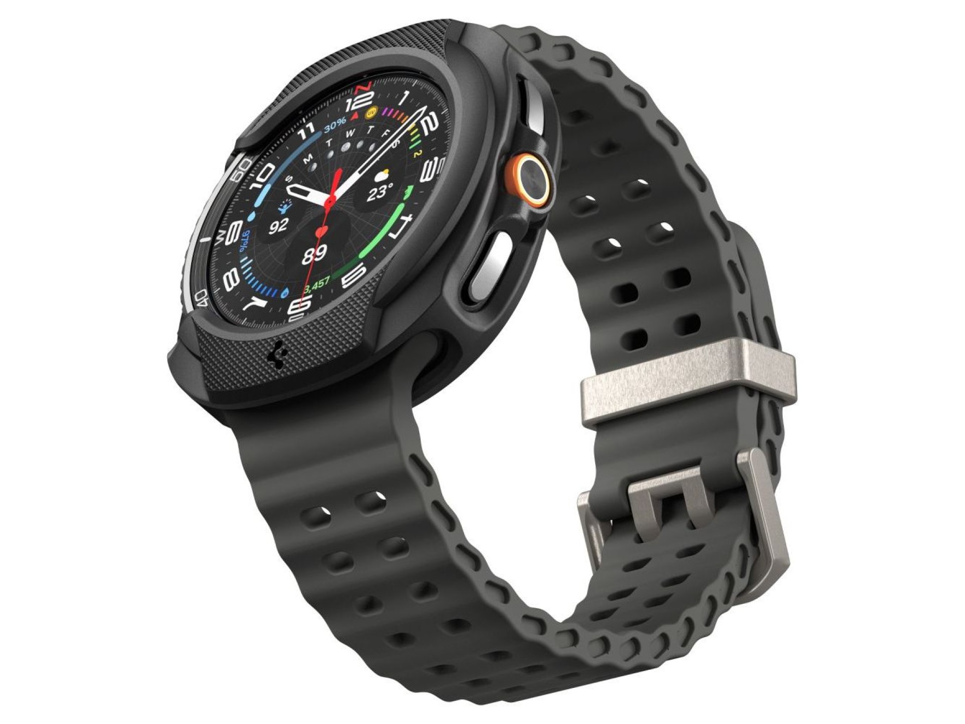 Spigen Liquid Air Case for Samsung Galaxy Watch 8 Classic 46mm - Black