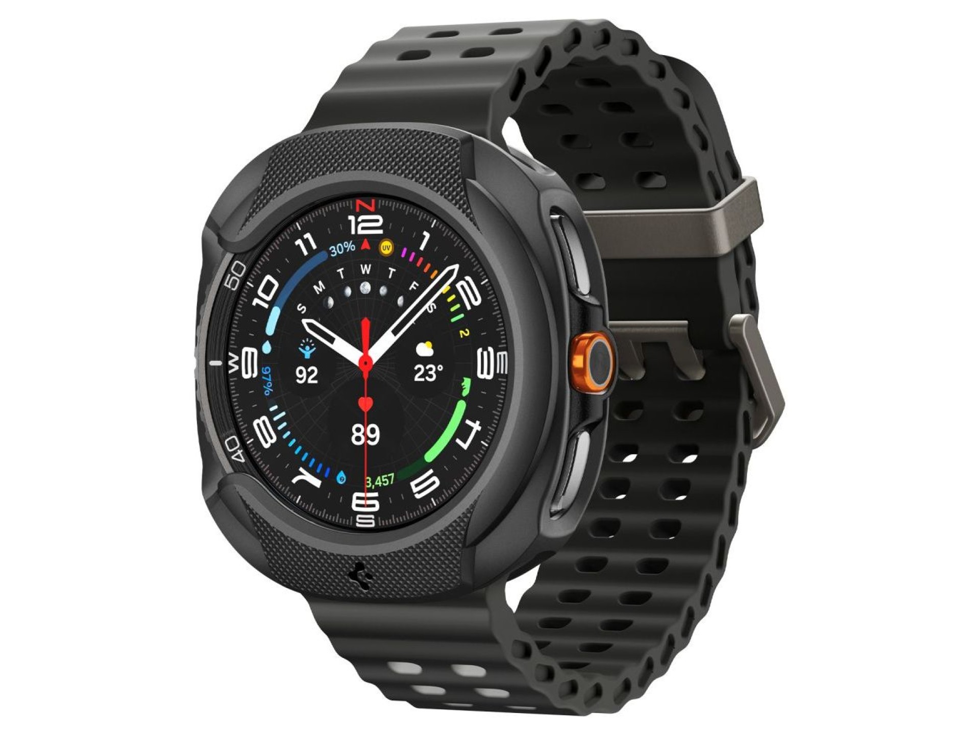 Spigen Liquid Air Case for Samsung Galaxy Watch 8 Classic 46mm - Black
