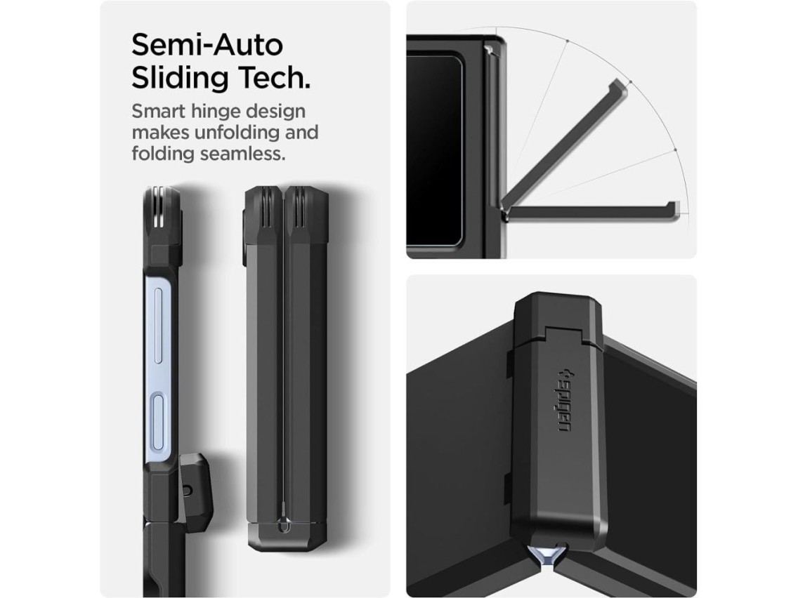Capa Spigen Tough Armor Pro Mag MagSafe para Samsung Galaxy Z Flip 6 / 7 FE - Preta
