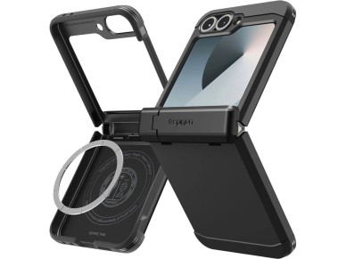 Funda Spigen Tough Armor Pro Mag MagSafe para Samsung Galaxy Z Flip 6 / 7 FE - Negra