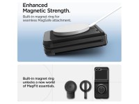 Capa Spigen Tough Armor Pro Mag MagSafe para Samsung Galaxy Z Flip 6 / 7 FE - Preta Capa Spigen Tough Armor Pro Mag MagSafe para Samsung Galaxy Z Flip 6 / 7 FE - Preta