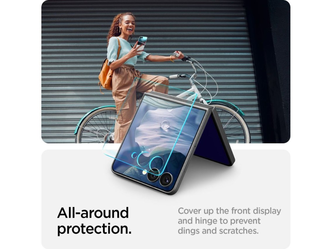 Spigen Glas.TR EZ Fit HD Tempered Glass 2-pack for Samsung Galaxy Z Flip 7 - Transparent