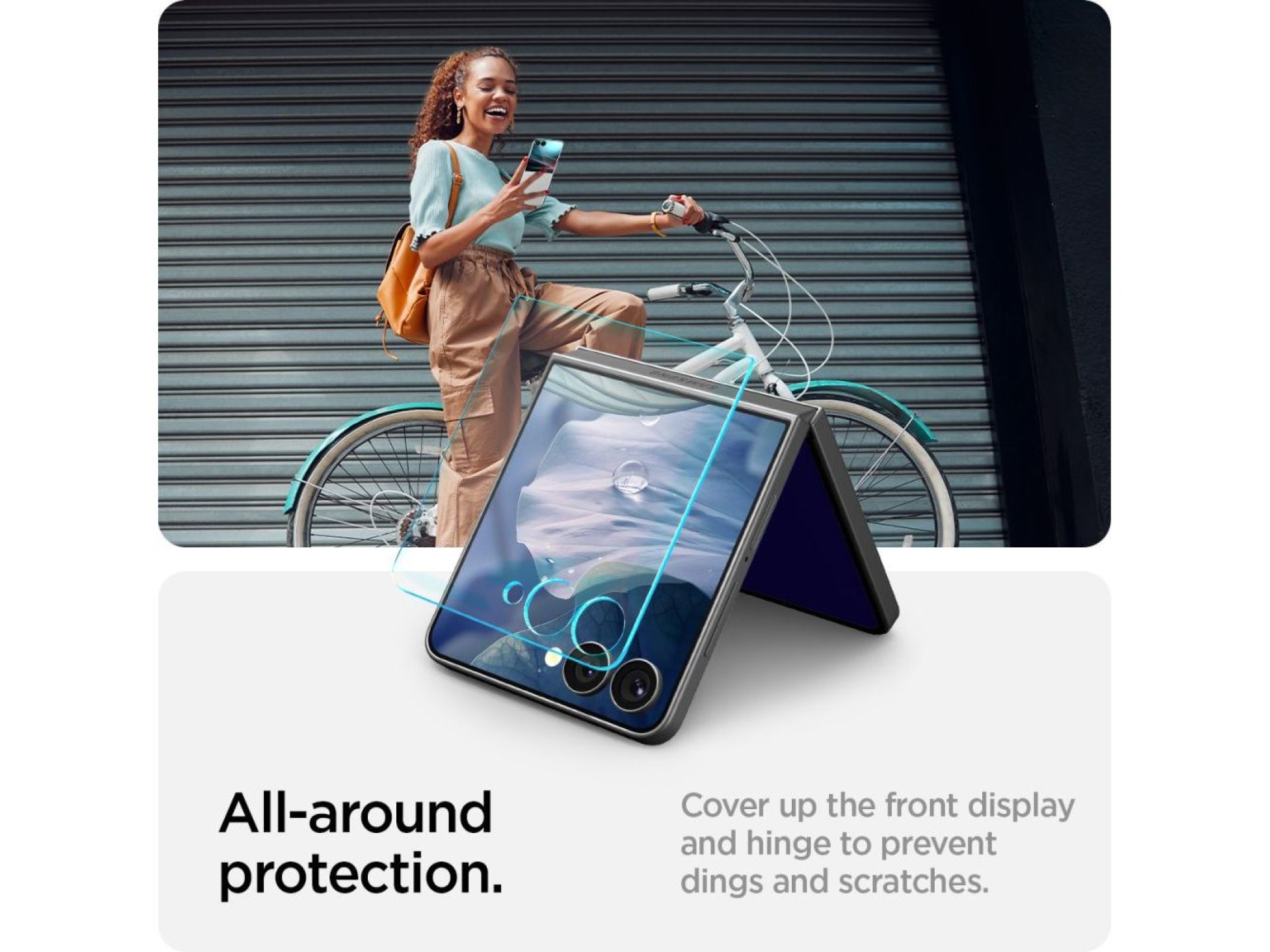 Spigen Glas.TR EZ Fit HD Tempered Glass 2-pack for Samsung Galaxy Z Flip 7 - Transparent