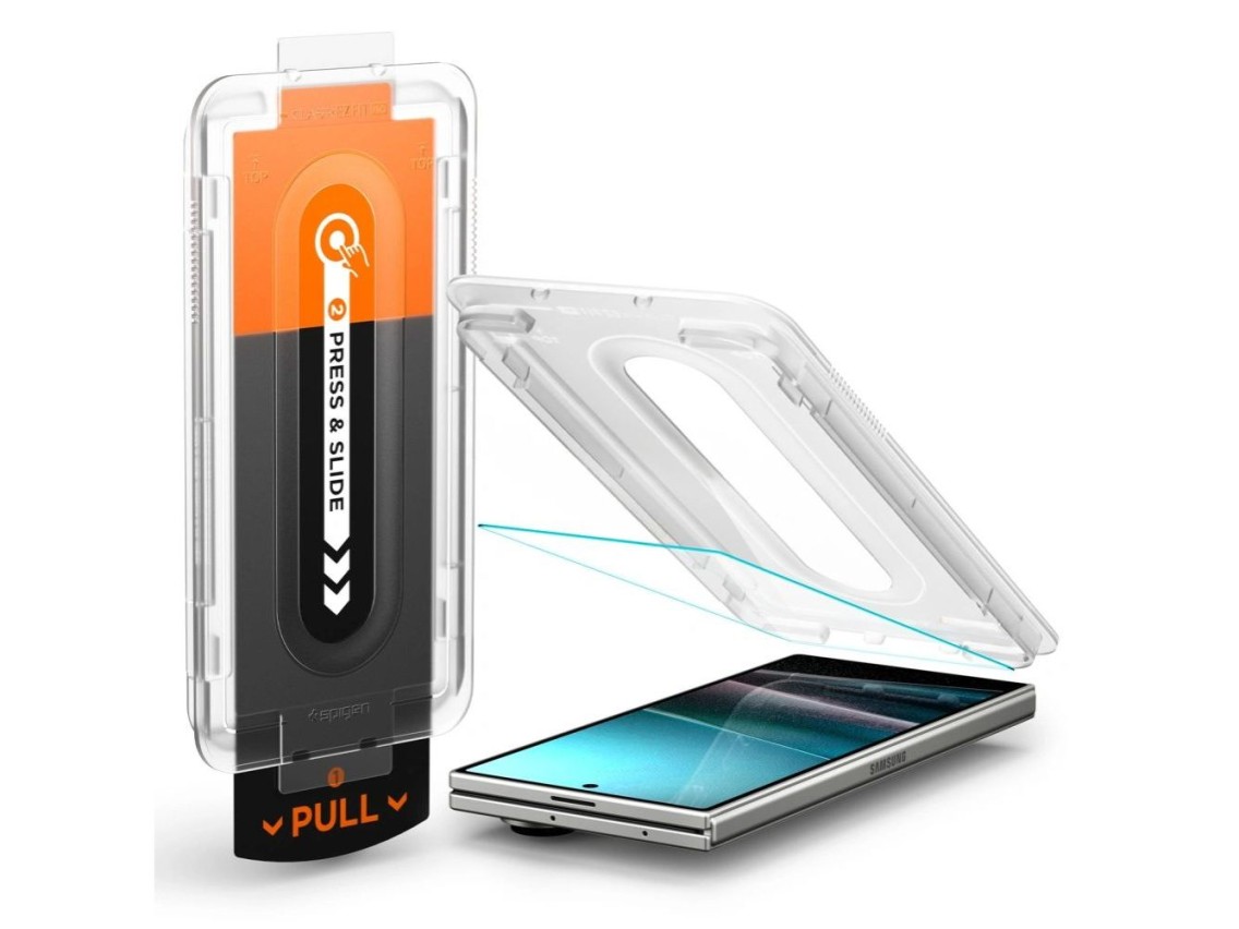 Protector de pantalla de vidrio templado Spigen Glas.TR EZ Fit Pro HD para Samsung Galaxy Z Fold 7 -