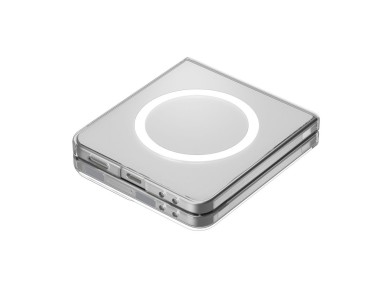 Spigen AirSkin Mag MagSafe Case for Samsung Galaxy Z Flip 7 - Clear and White Spigen AirSkin Mag MagSafe Case for Samsung Galaxy Z Flip 7 - Clear and White